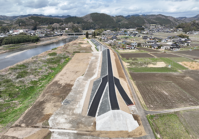 Ｒ３久慈川左岸西野内地先下流築堤護岸工事